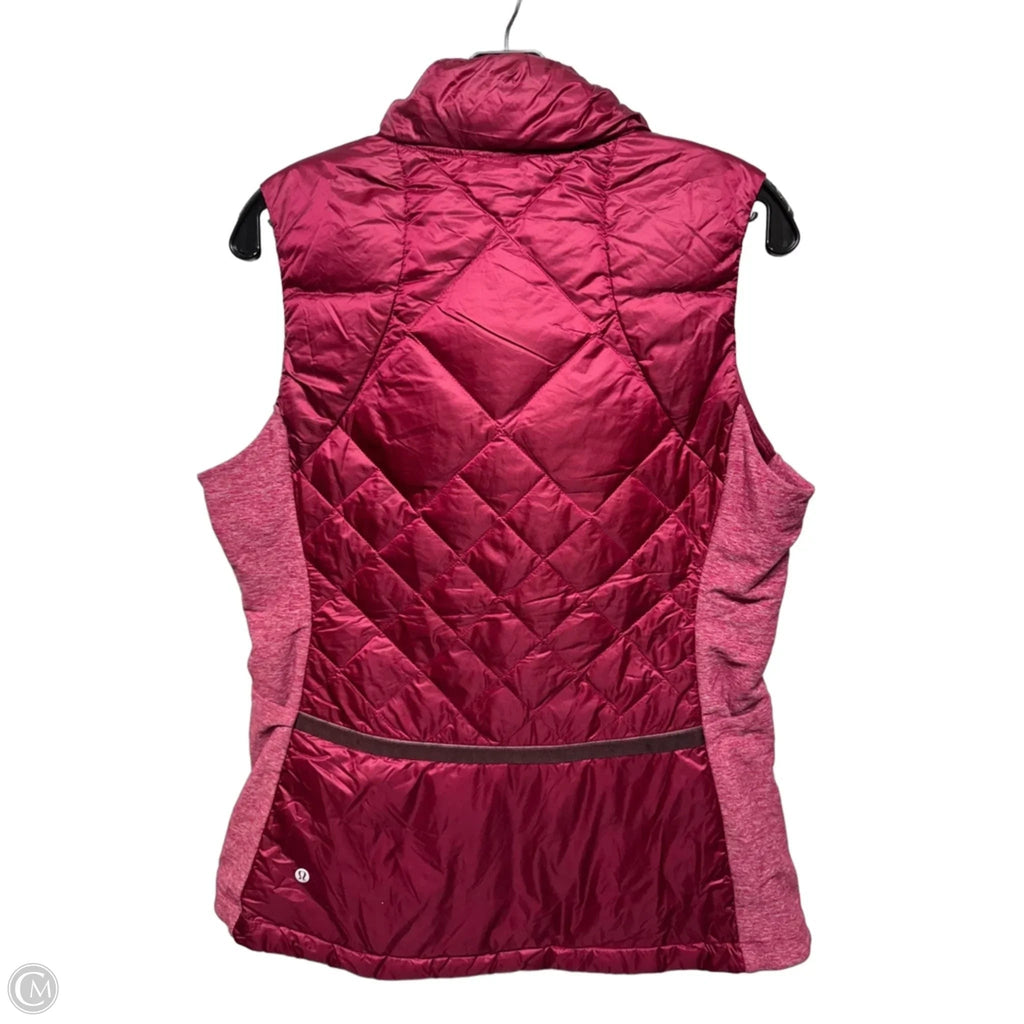 Goose Down Vest Puffer & Quilted By Lululemon In Maroon, Size: 12