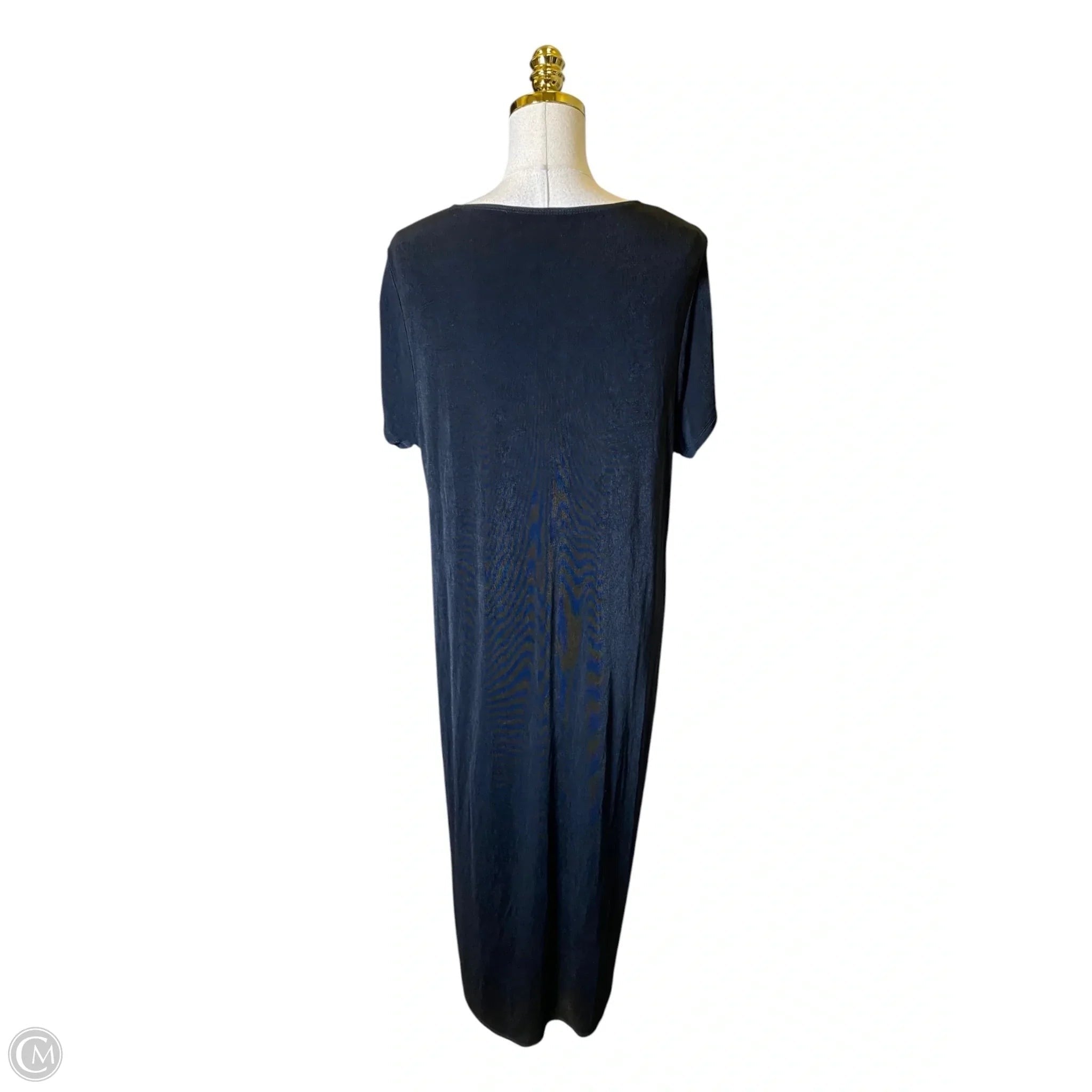Dress Casual Maxi By Chicos In Black, Size: Xl