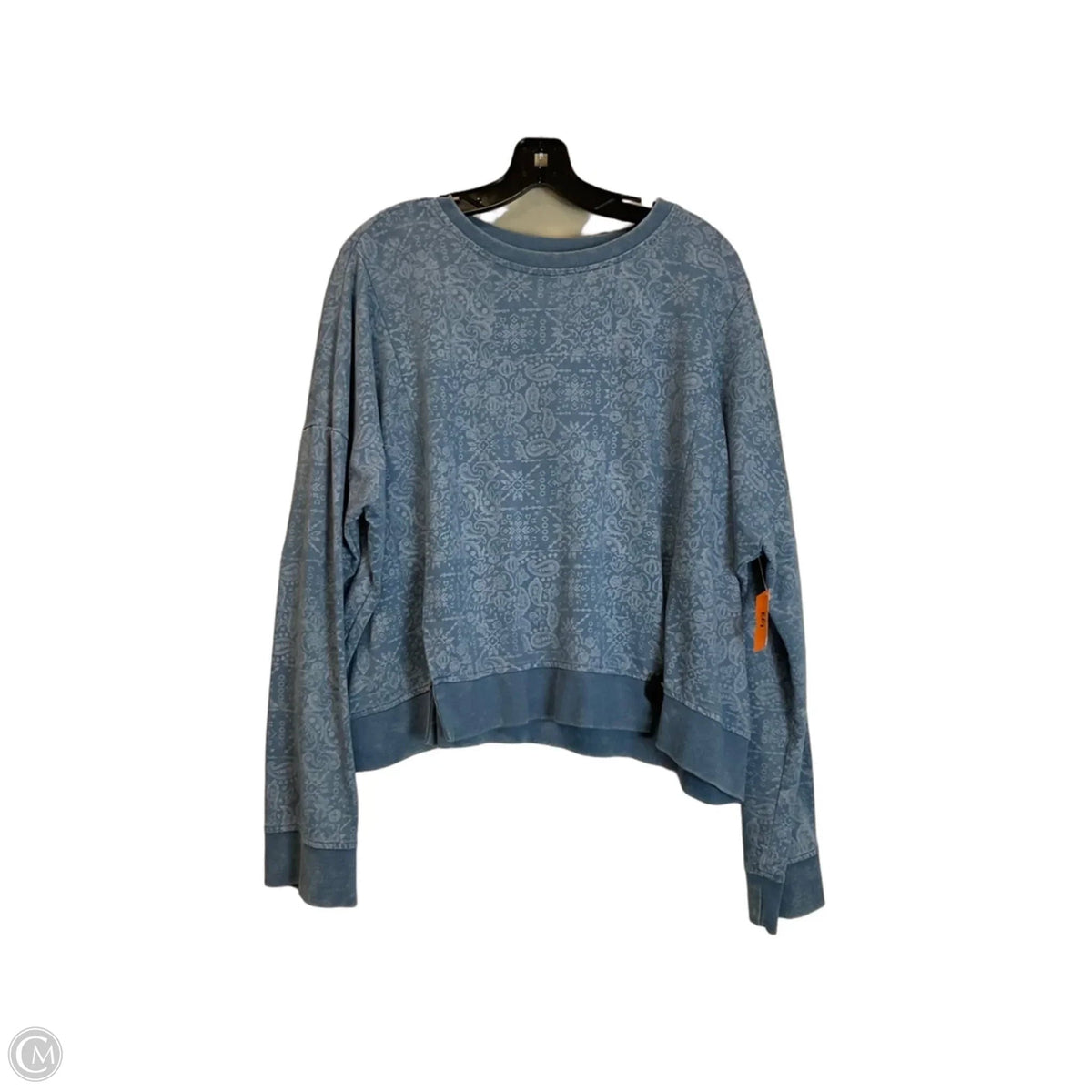 Top Long Sleeve Basic By Rock & Roll In Blue, Size: Xxl