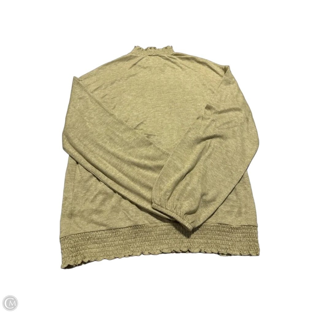 Top Long Sleeve By A New Day In Green, Size: L