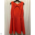 Dress Casual Midi By Sharagano In Orange, Size: L