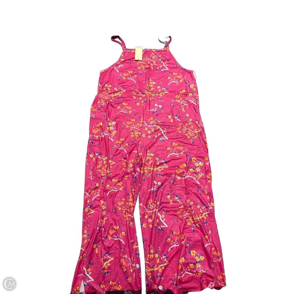 Dress Casual Maxi By Ekouaer In Pink, Size: L