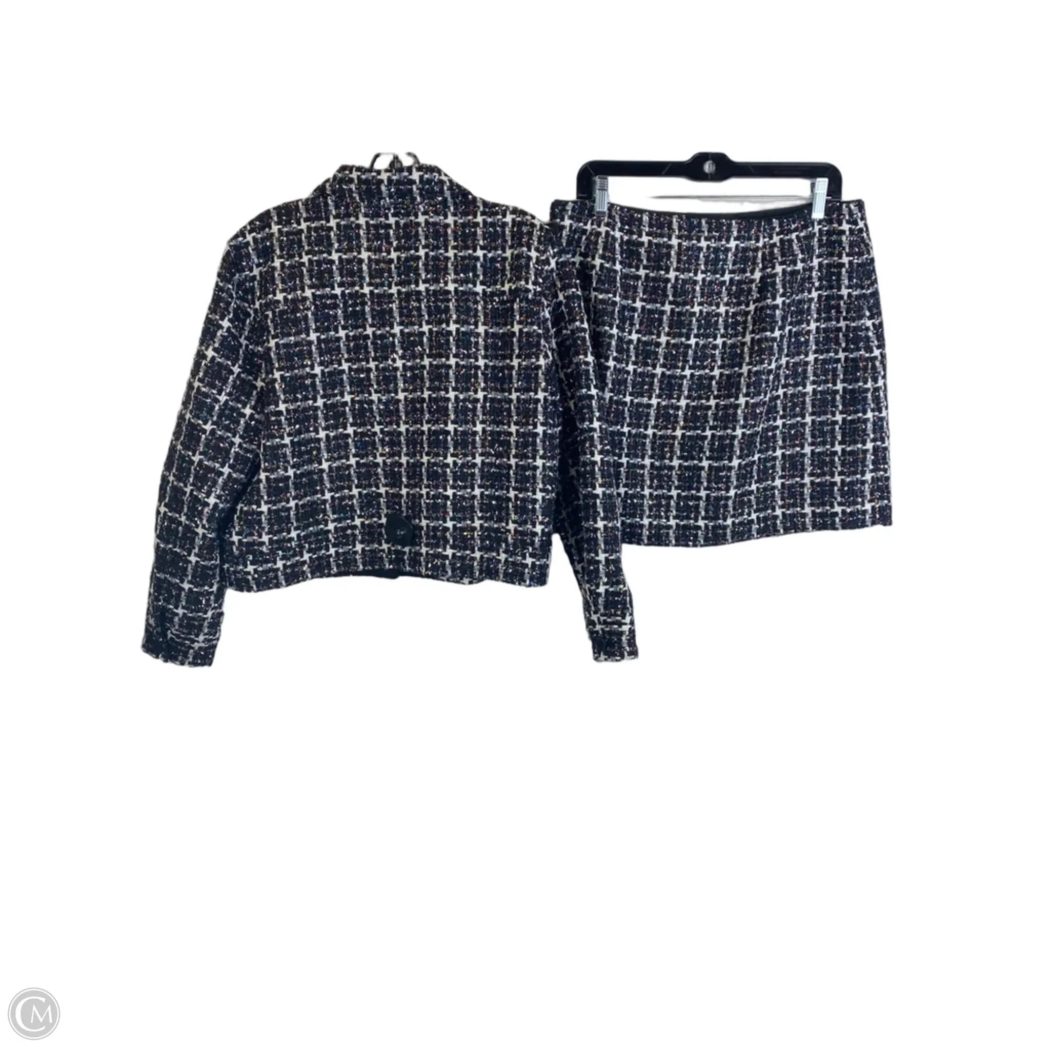 Skirt Suit 2pc By Loft In Black, Size: Mp