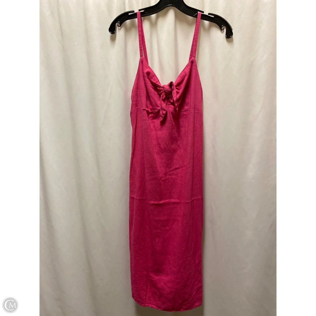 Dress Casual Midi By Old Navy In Pink, Size: Xs