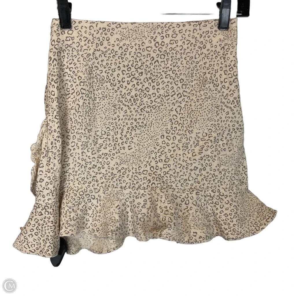 Skirt Mini & Short By Minkpink In Animal Print, Size: Xs