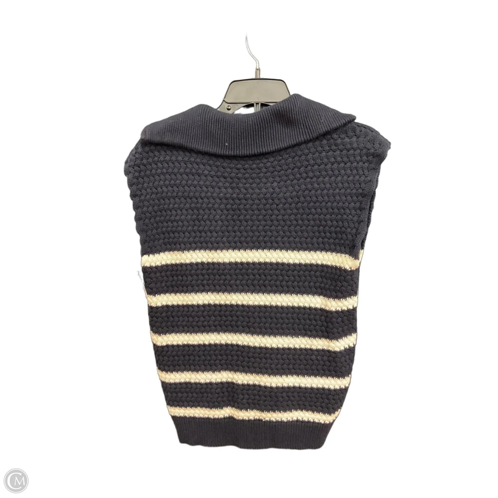Sweater Short Sleeve By John + Jenn In Navy, Size: S