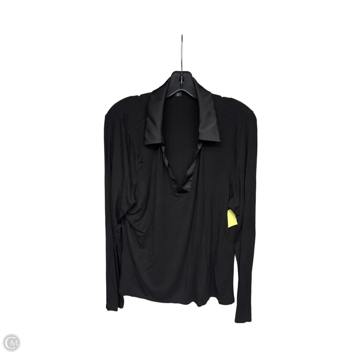 Top Long Sleeve By Halogen In Black, Size: Xl