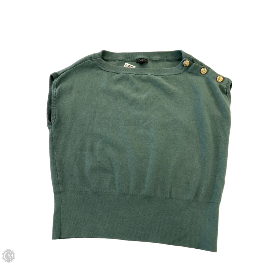 Sweater By Ann Taylor In Green, Size: L