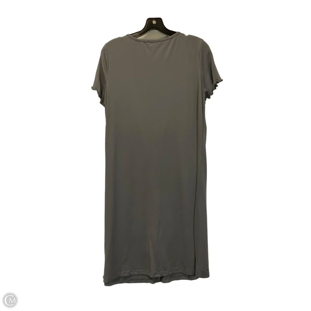 Dress Casual Midi By Ekouaer In Grey, Size: M