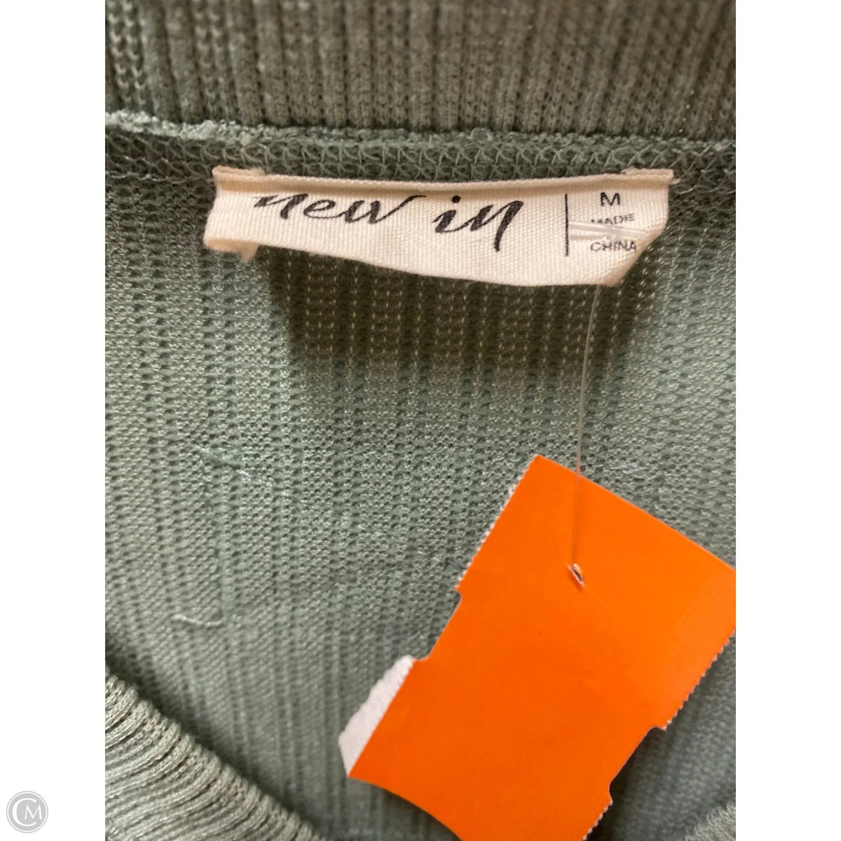 Top Long Sleeve By New In In Green, Size: M