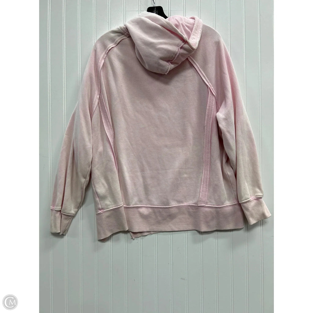 Sweatshirt Hoodie By Danskin In Pink, Size: M