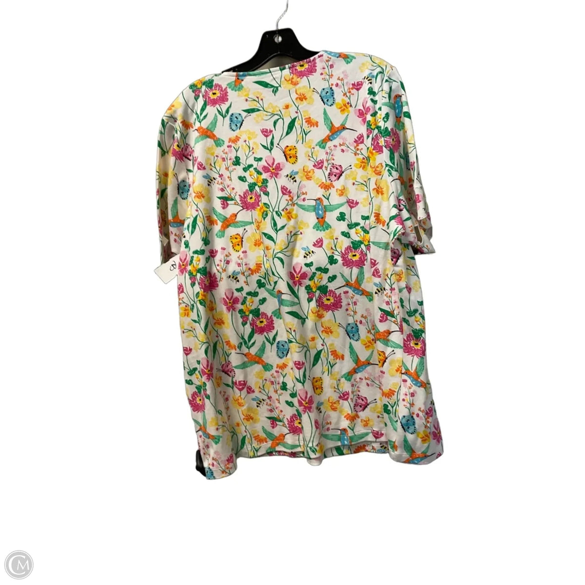 Top Short Sleeve By Kim Rogers In Floral Print, Size: 2x