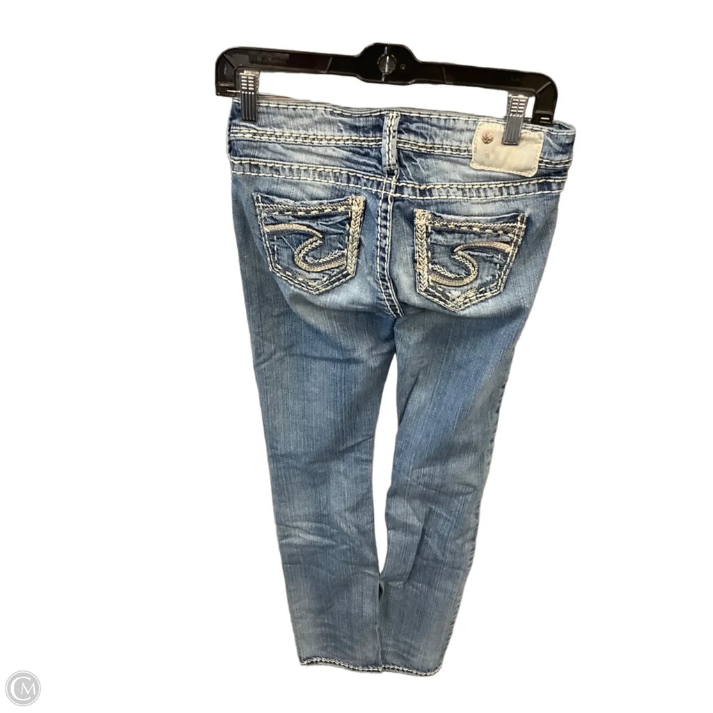 Jeans Straight By Silver In Blue Denim, Size: 2