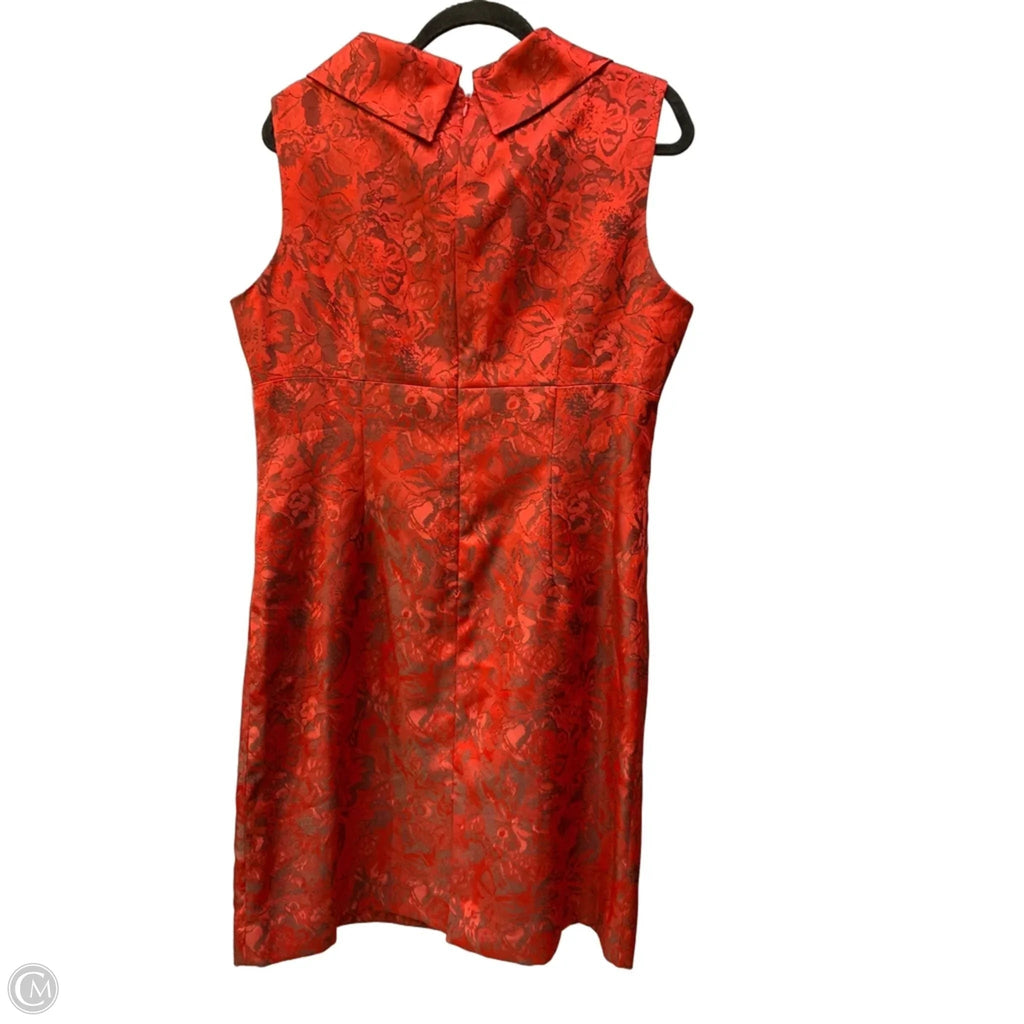 Dress Party Short By Tahari In Red, Size: 14