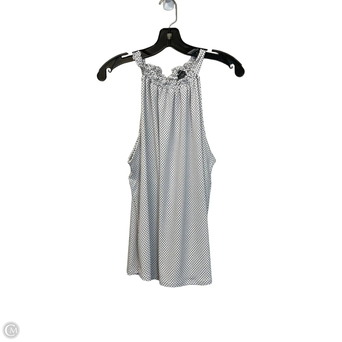 Top Sleeveless By Adrianna Papell In Black & White, Size: M