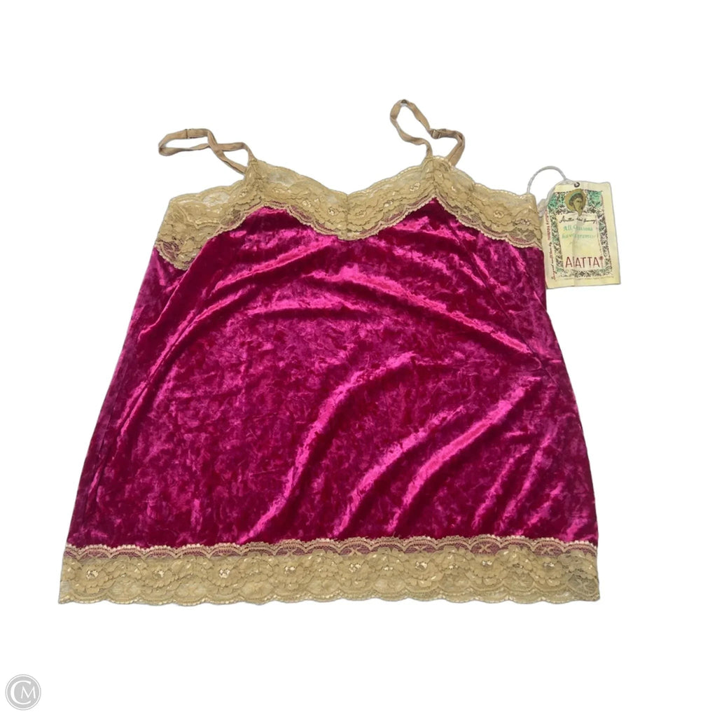 Top Sleeveless By Aratta Silent Journey In Pink, Size: Xl
