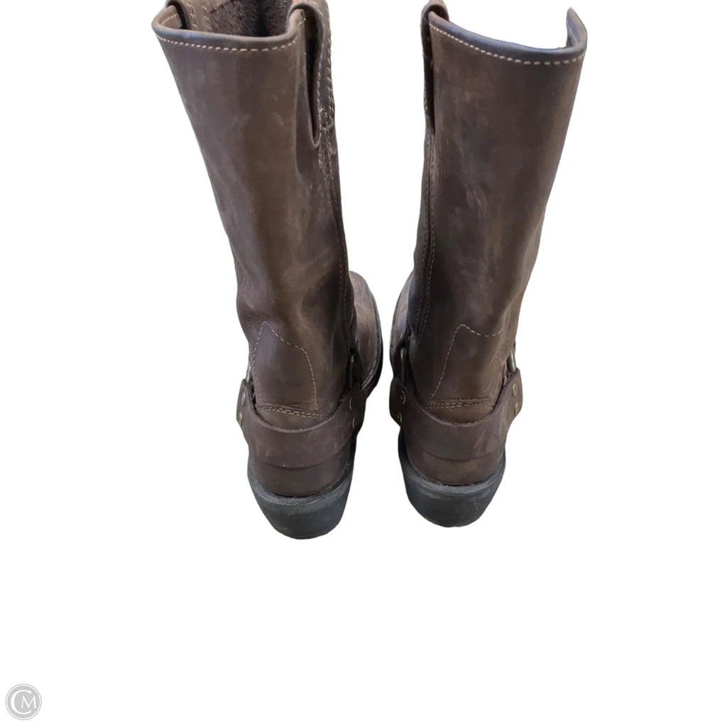 Boots Ankle Flats By Harley Davidson In Brown, Size: 7.5