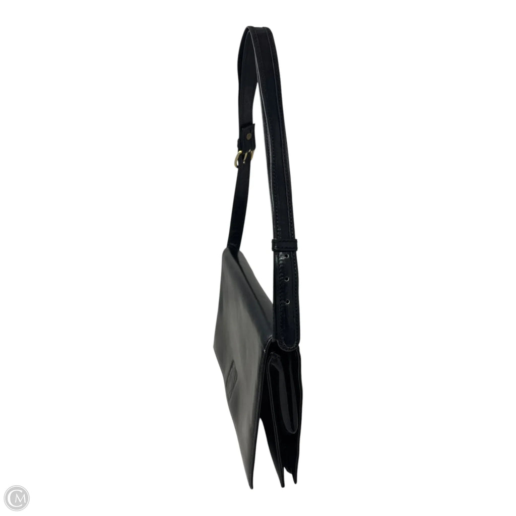 AS IS Vintage Leather Flap Shoulder Bag Luxury Designer By Loewe, Size: Small