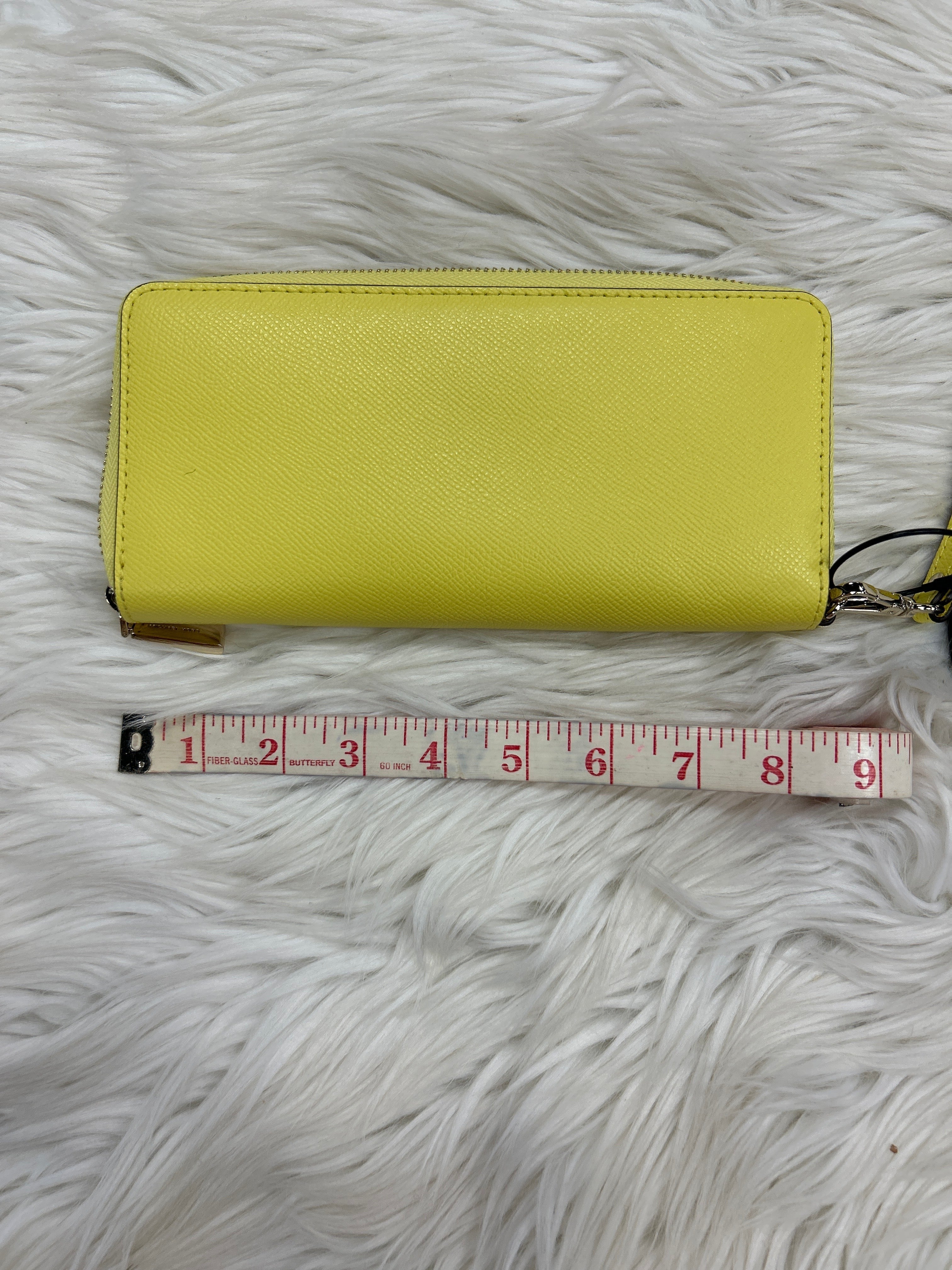 Wallet By Michael By Michael Kors In Yellow, Size:Large