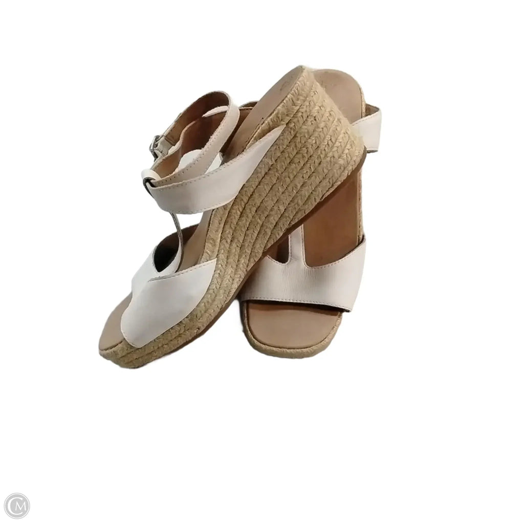 Shoes Heels Wedge By Lucky Brand In White, Size: 9