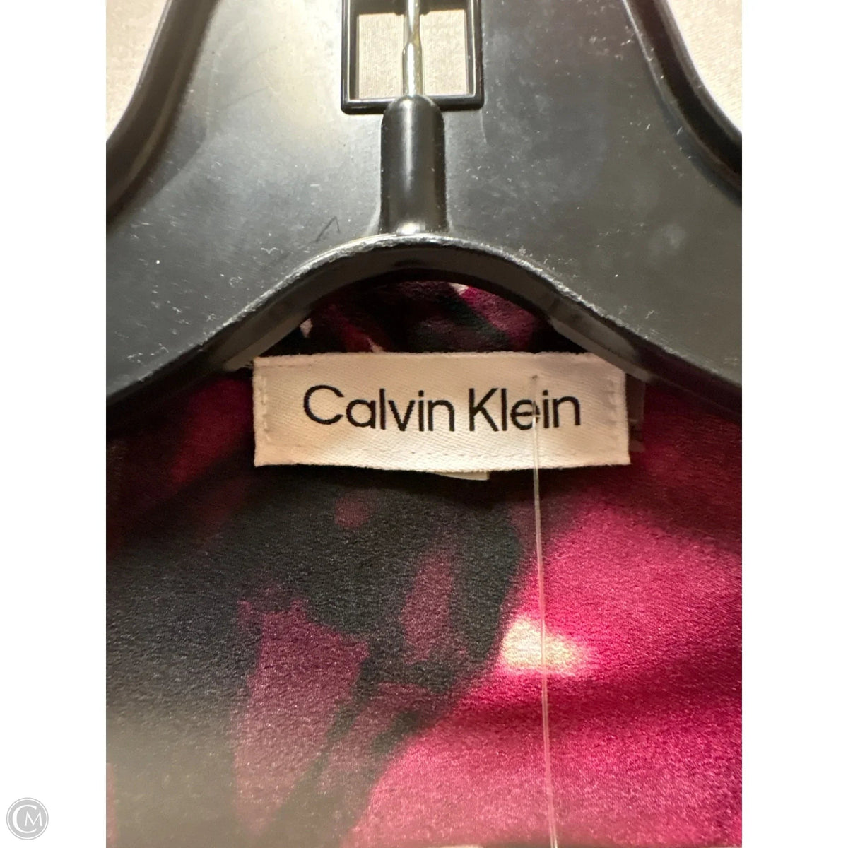 Top Long Sleeve By Calvin Klein In Maroon, Size: M