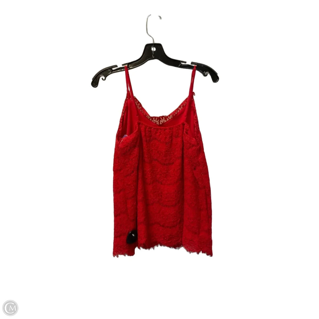Top Sleeveless Basic By Monteau In Red, Size: Xl