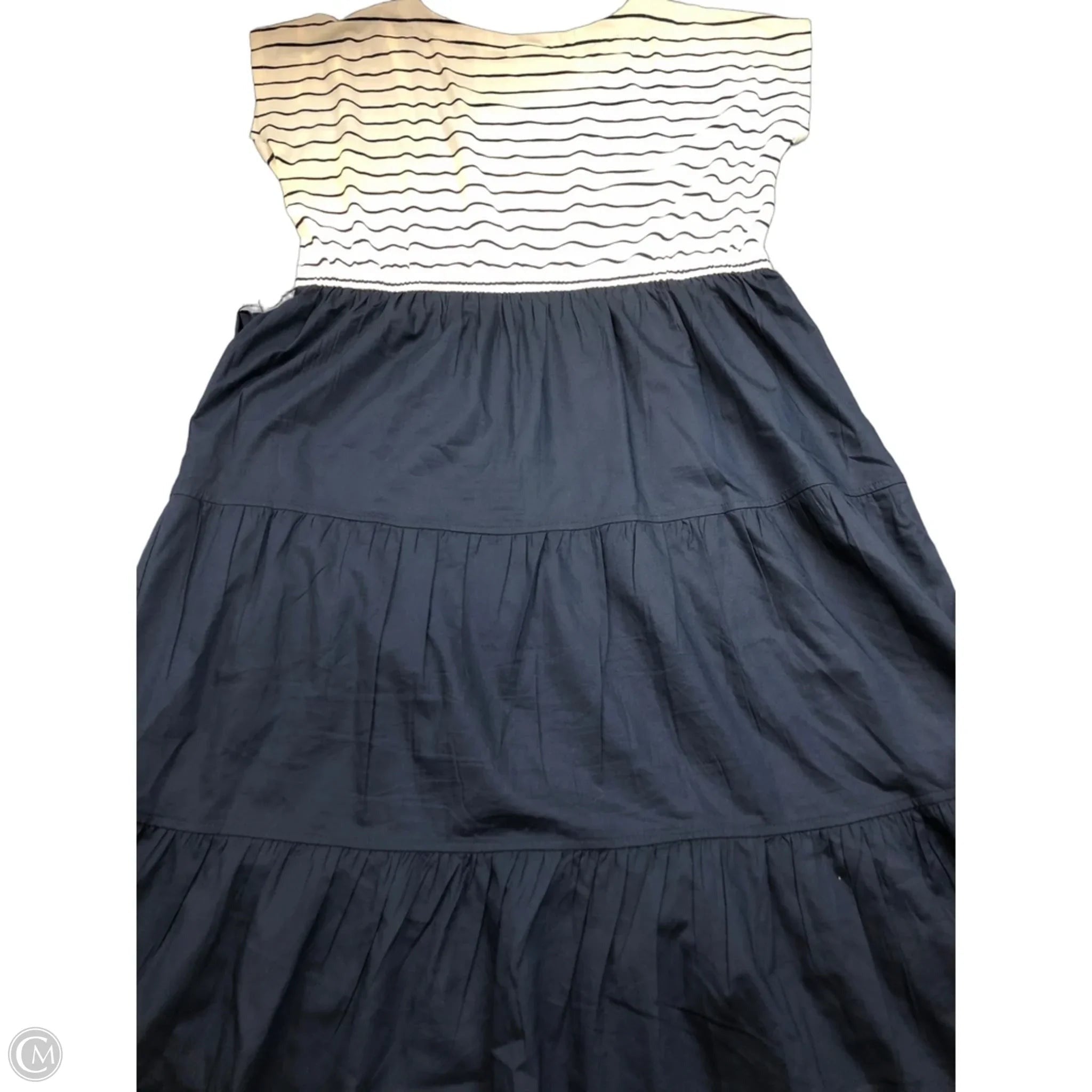Dress Casual Maxi By J. Jill In Blue & White, Size: L