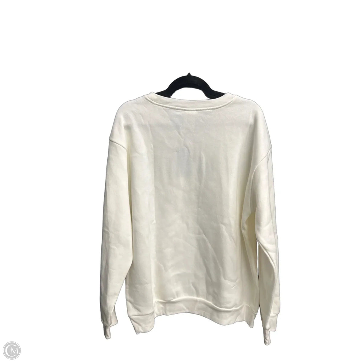 Sweatshirt Crewneck By Clothes Mentor In Cream & Red, Size: 2x