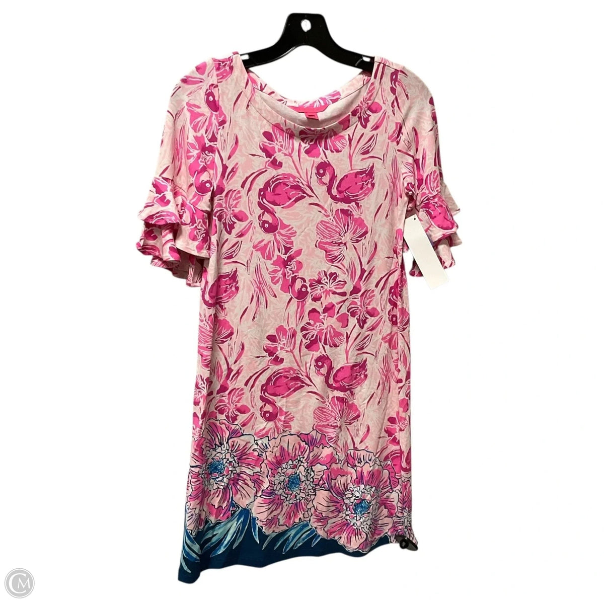 Dress Designer By Lilly Pulitzer In Pink & White, Size: Xxs
