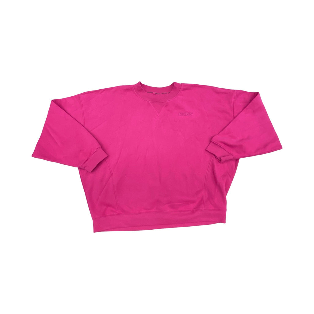 Athletic Sweatshirt Crewneck By Dkny In Pink, Size:Xl