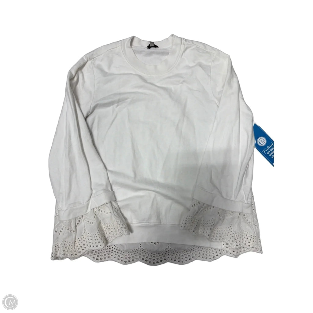 Top Long Sleeve By Clothes Mentor In White, Size: Xs