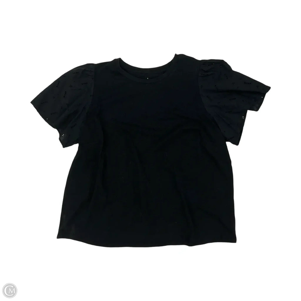 Top Short Sleeve By A New Day In Black, Size: Xxl