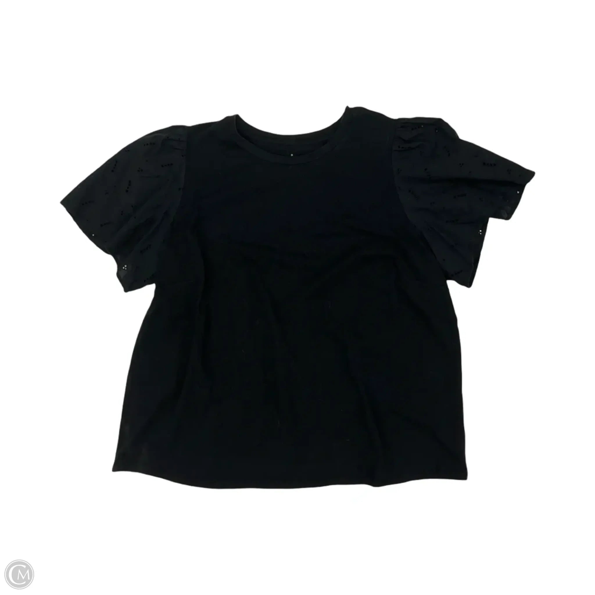 Top Short Sleeve By A New Day In Black, Size: Xxl
