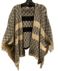 Cardigan By Stradivarius In Black & Tan, Size: M