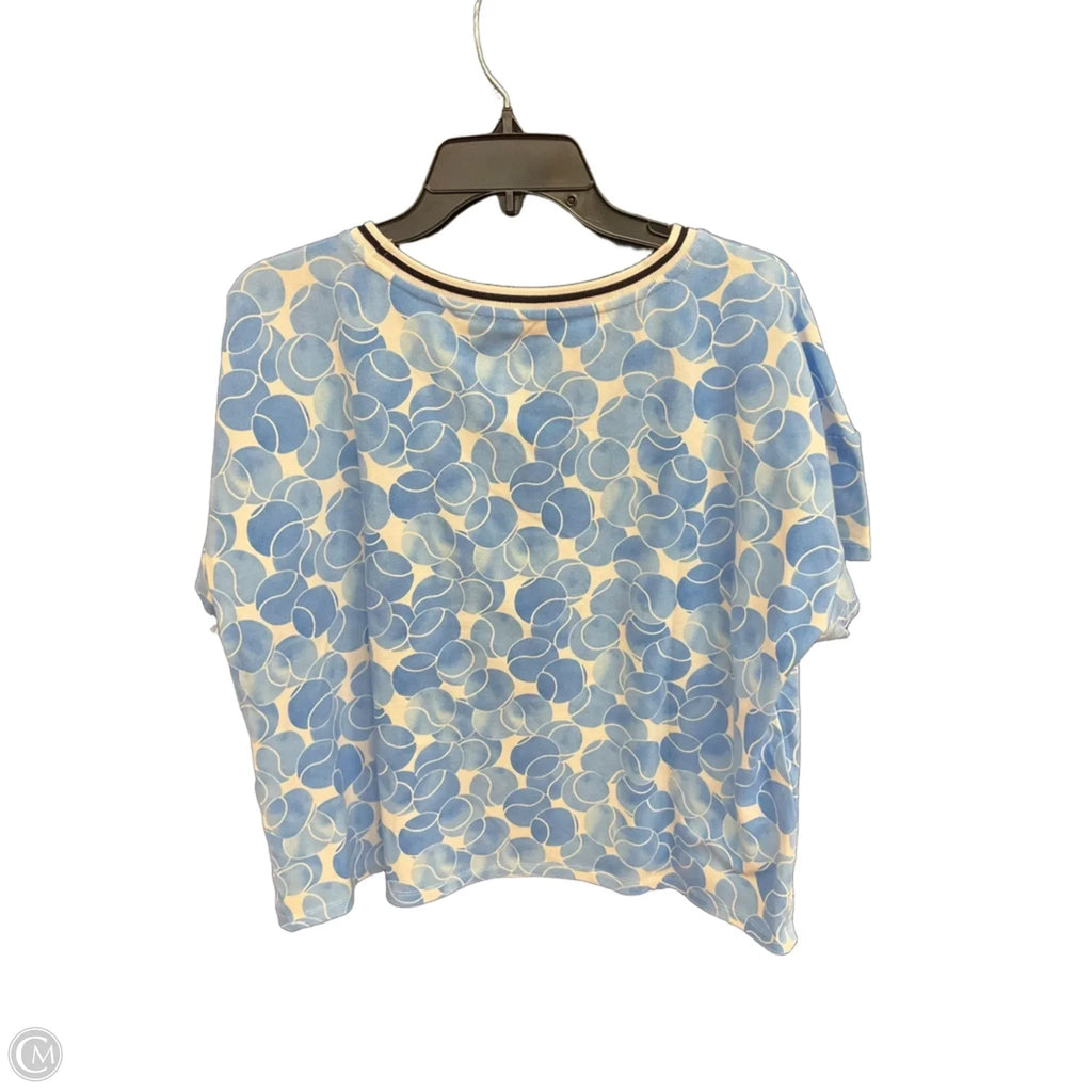 Top Short Sleeve By Talbots In Blue, Size: Xl