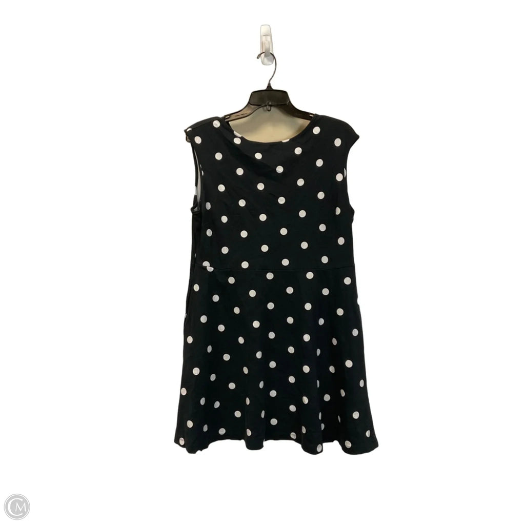 Dress Casual Midi By New York And Co In Polkadot Pattern, Size: Xl