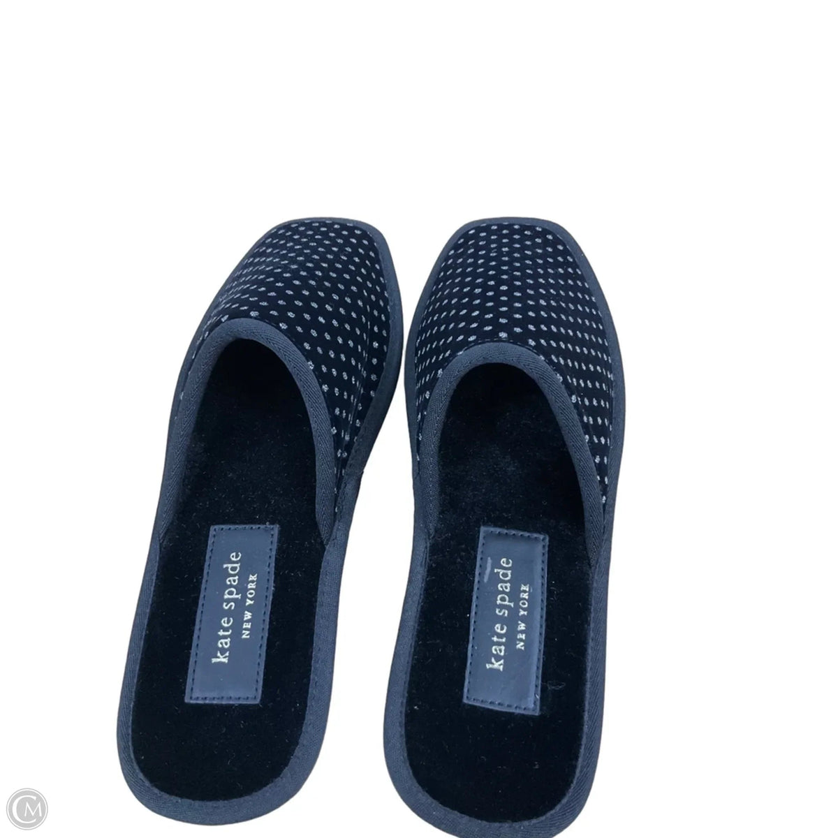 Slippers Designer By Kate Spade In Black