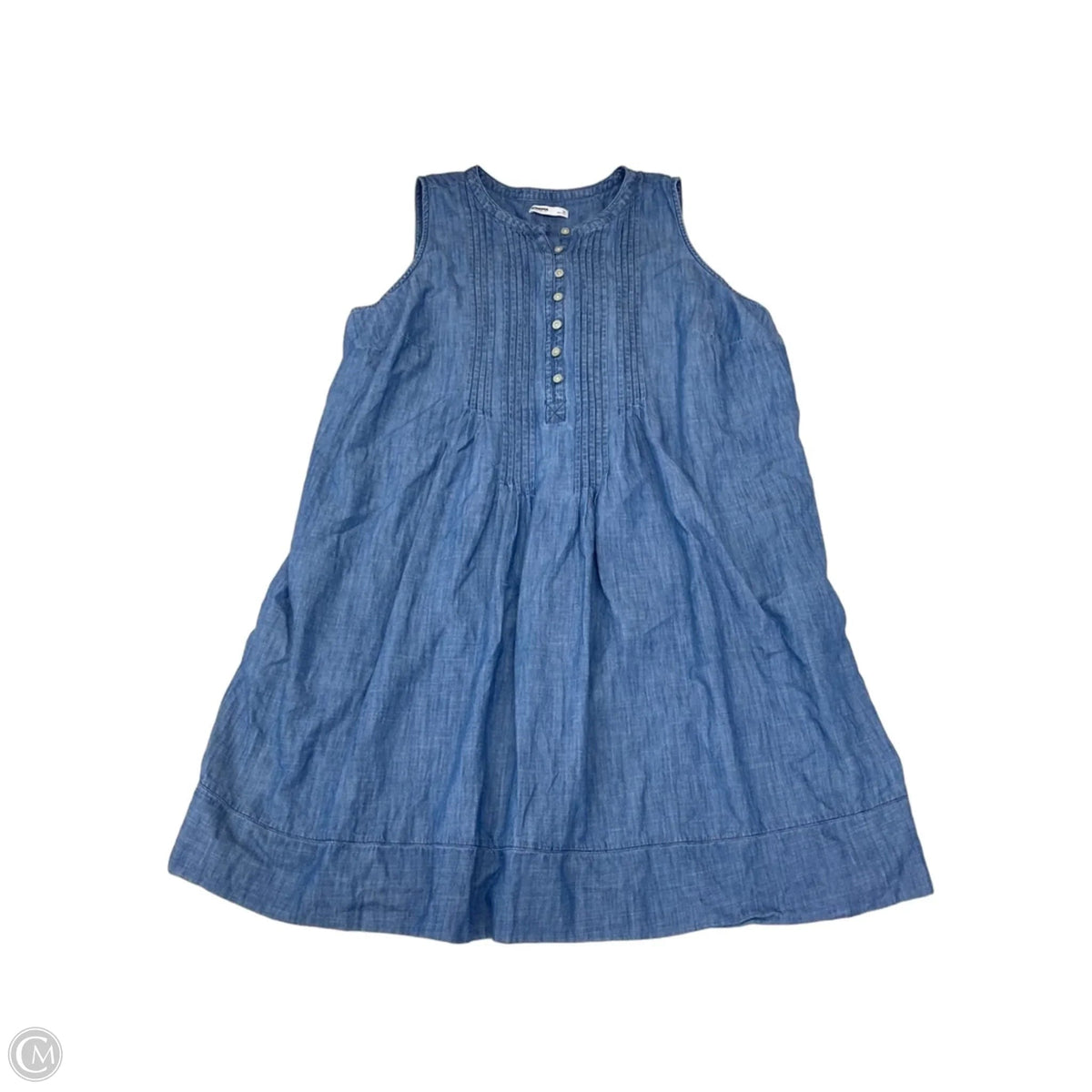 Dress Casual Midi By Sonoma In Blue Denim, Size: 3x
