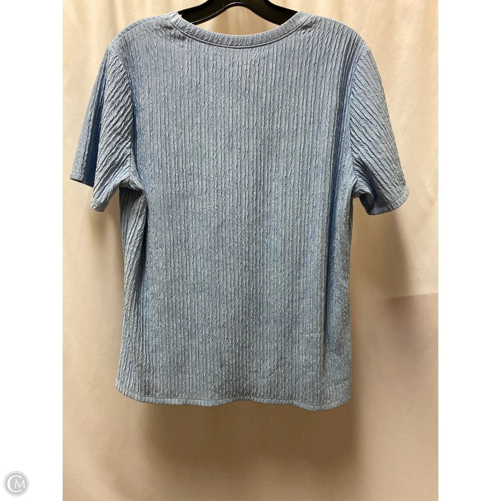 Top Short Sleeve By Clothes Mentor In Blue, Size: Xl
