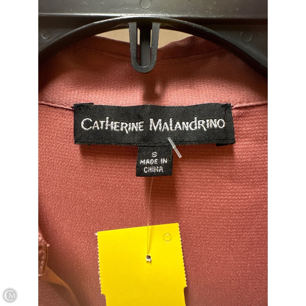 Top Long Sleeve By Catherine Malandrino In Pink, Size: S