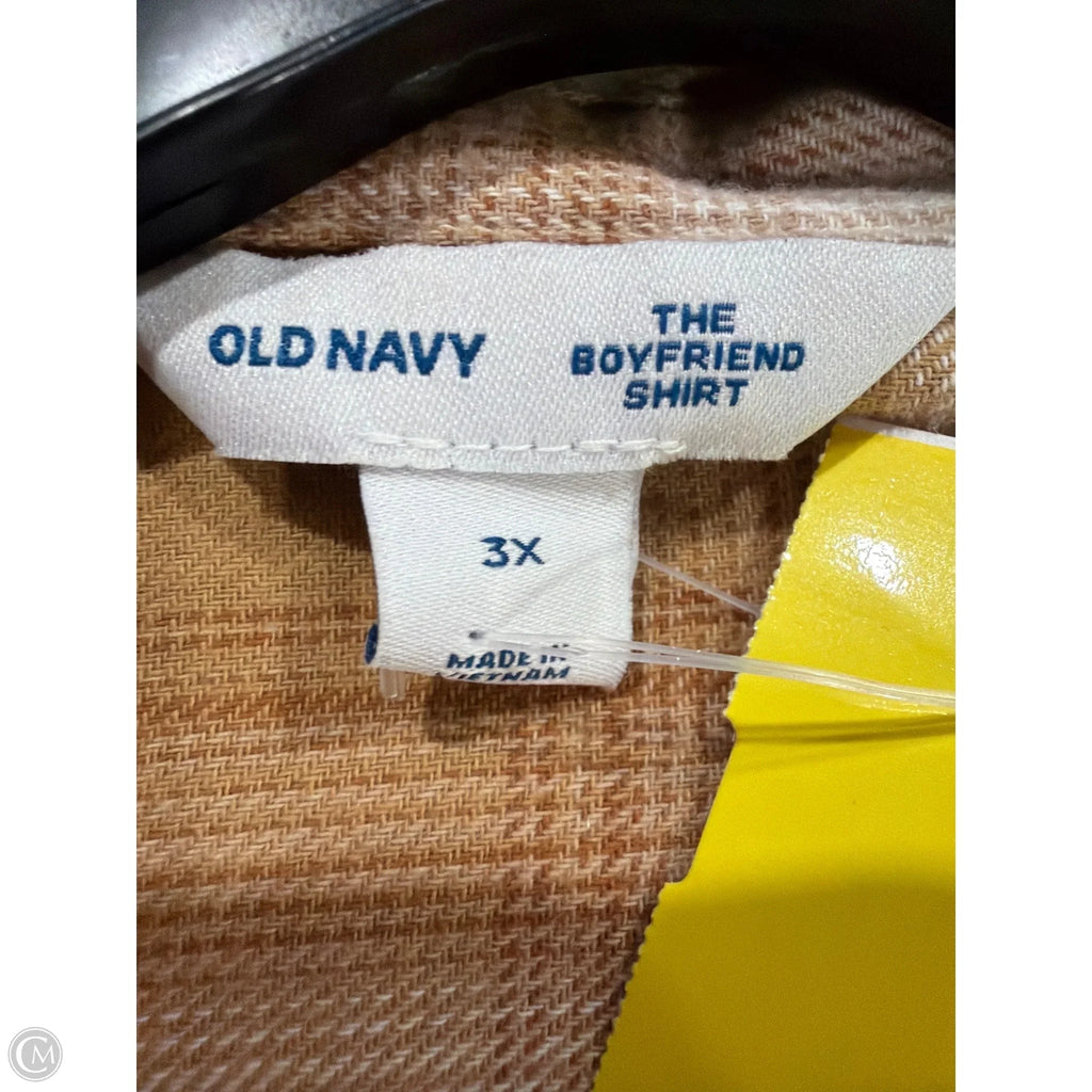 Top Long Sleeve By Old Navy In Tan, Size: 3x