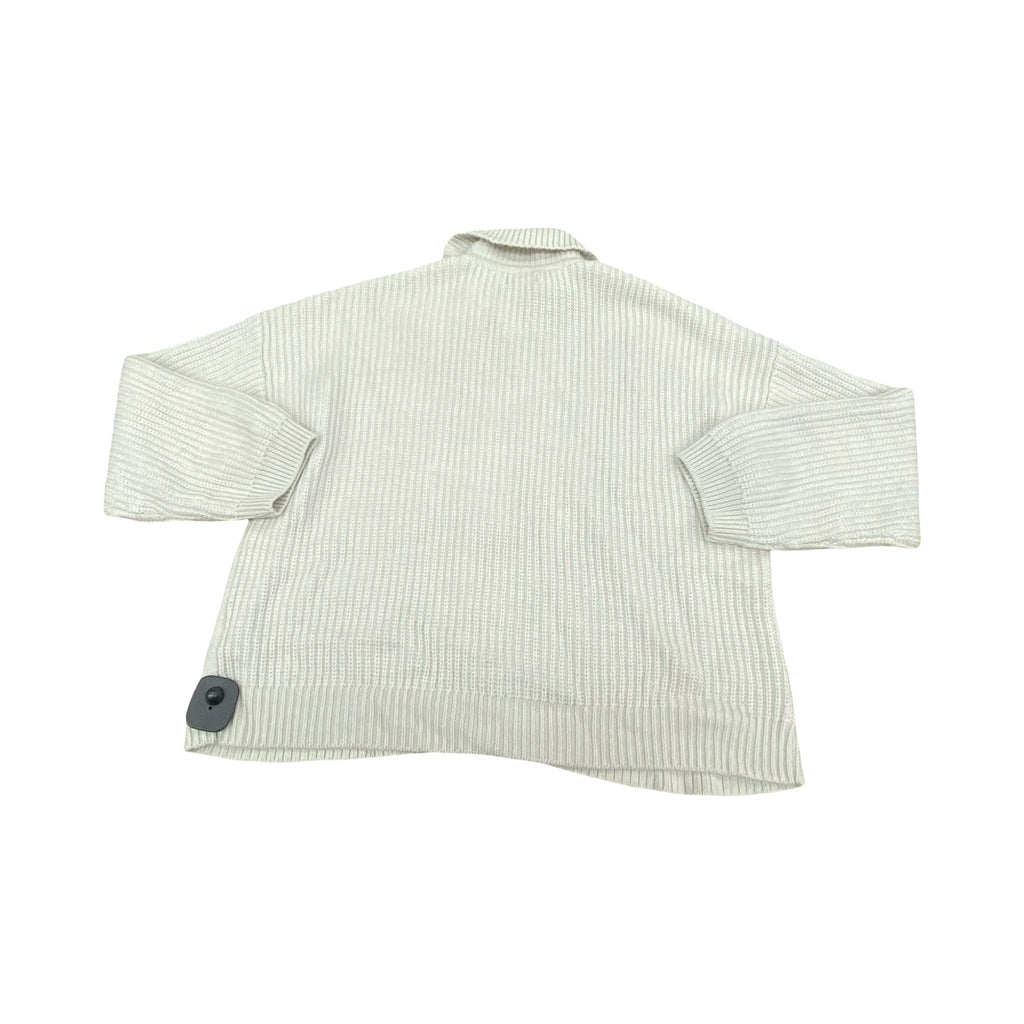 Sweater Cardigan By Quince In Ivory, Size:M