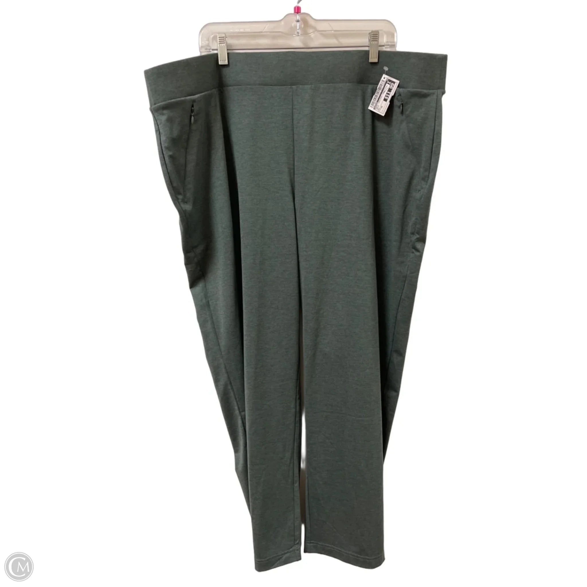 Pants Leggings By Chicos In Green, Size: 20