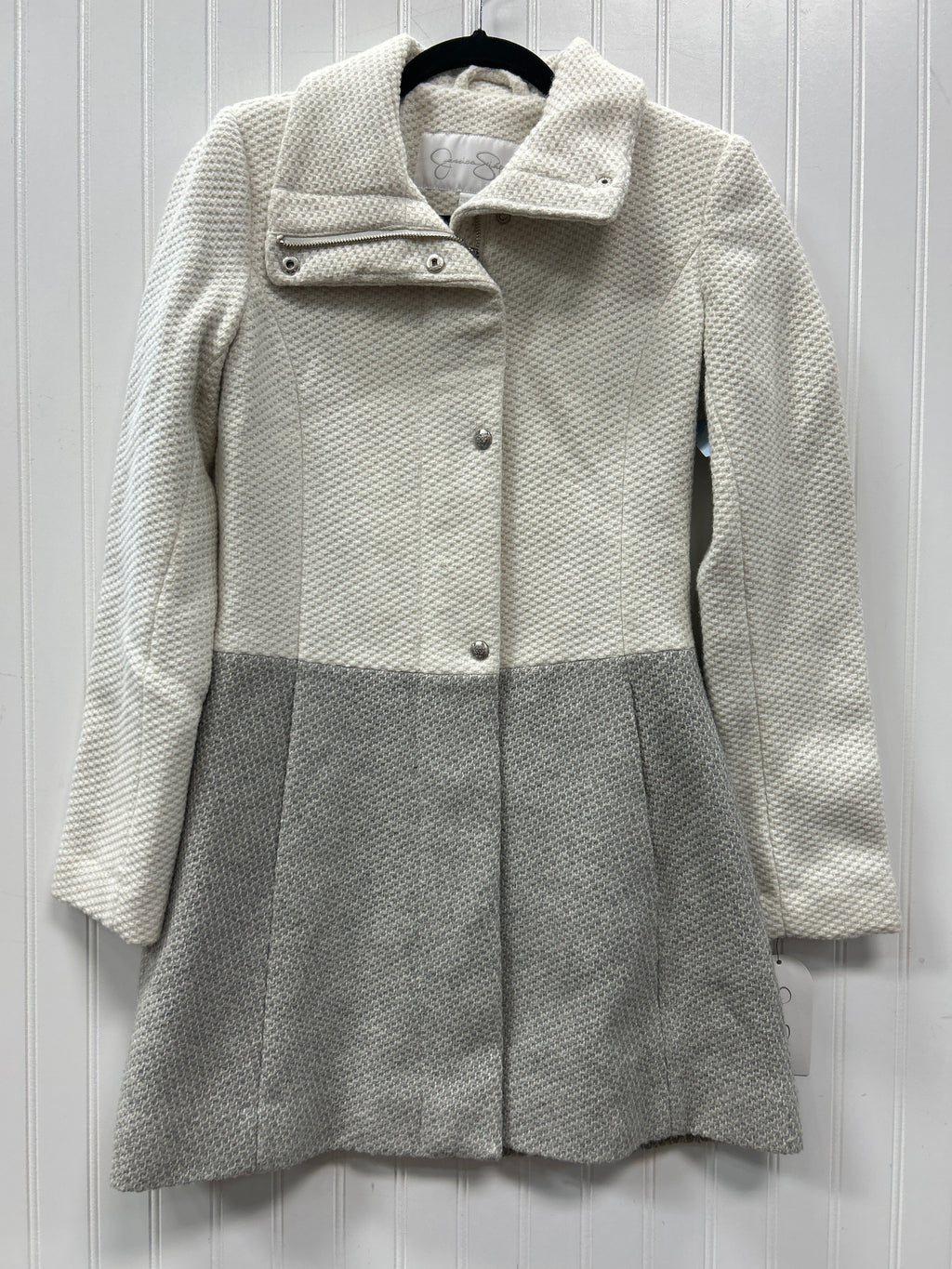 Coat Peacoat By Jessica Simpson In White, Size:Xs NWT