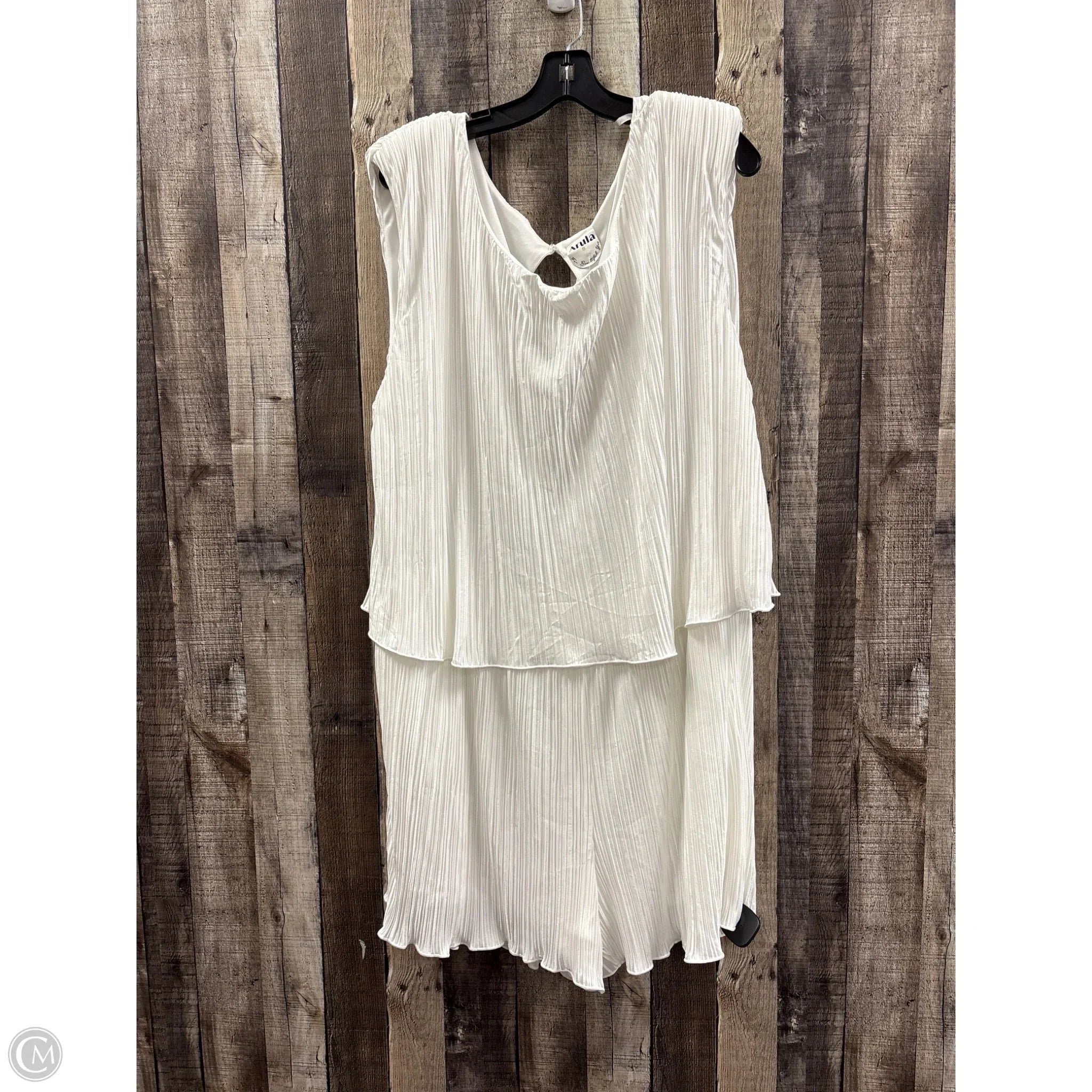 Dress Party Short By Arula In White, Size: 2x