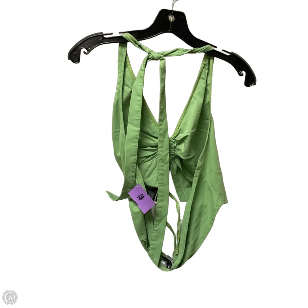 Top Sleeveless By Divided In Green, Size: Xl
