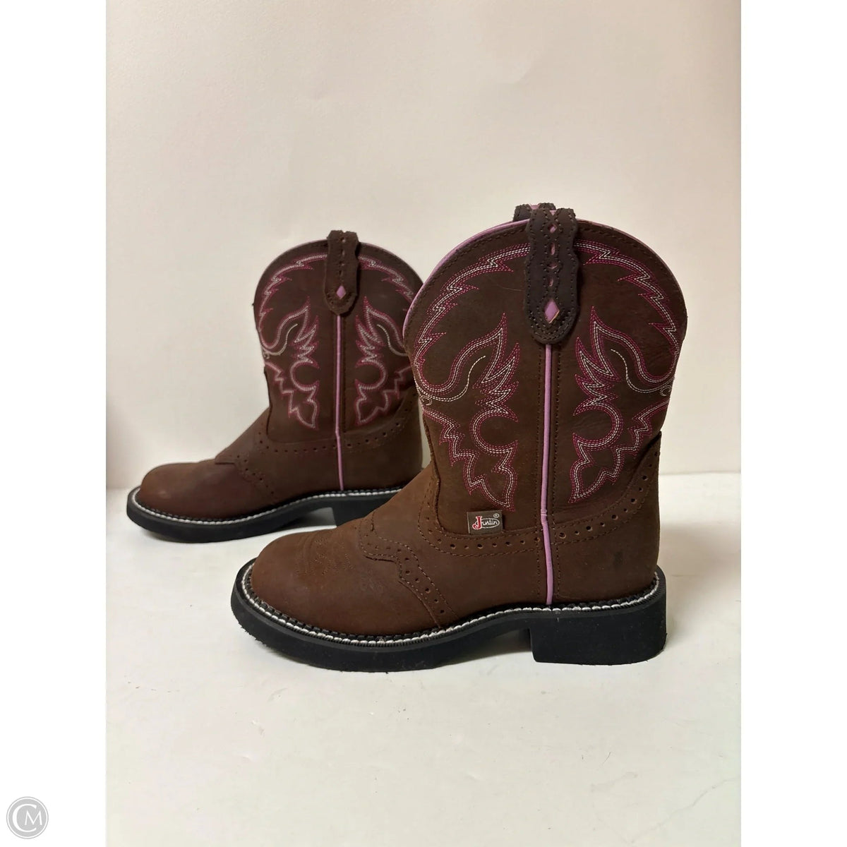 Boots Western By Justin In Brown, Size: 6