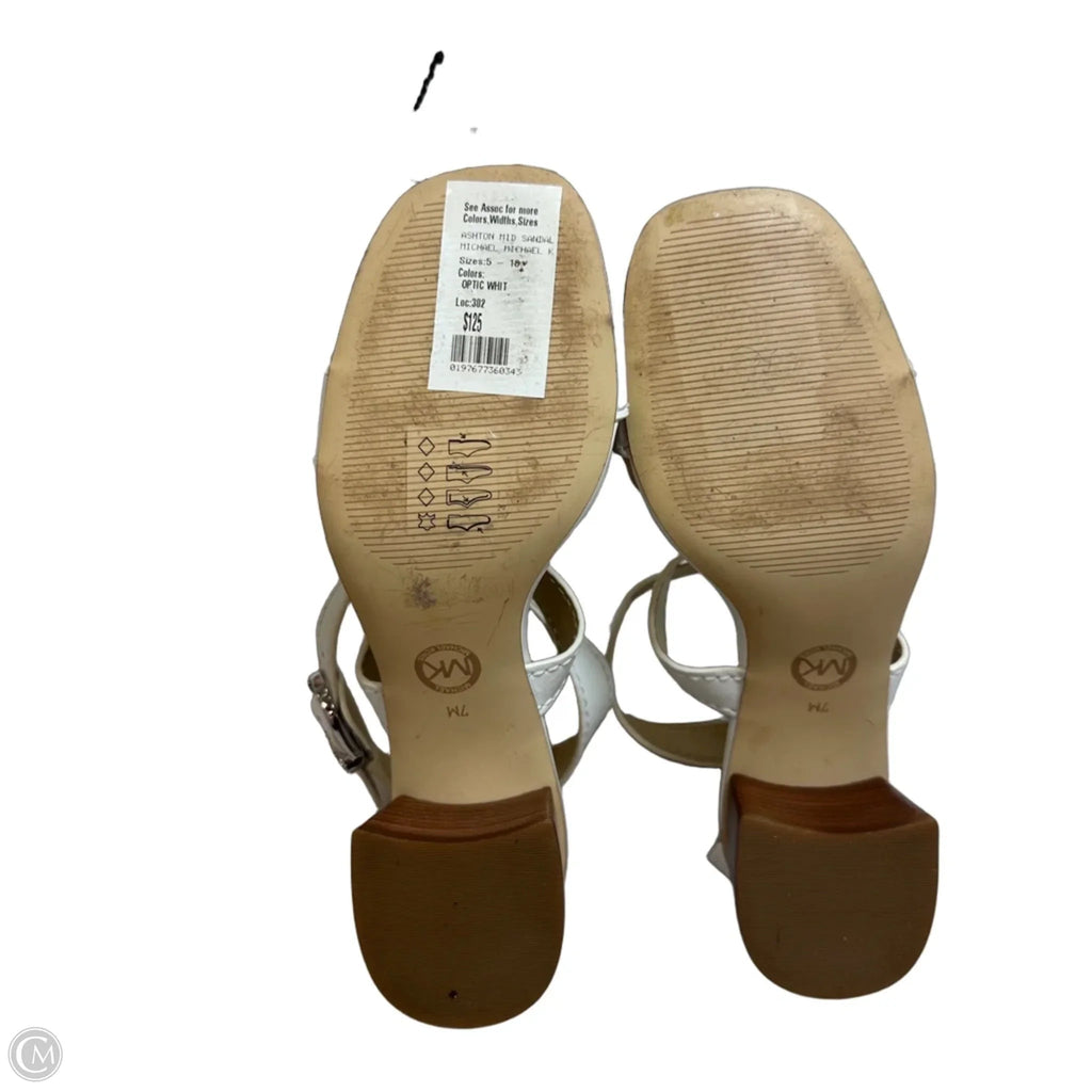 Shoes Heels Block By Michael By Michael Kors In White, Size: 7