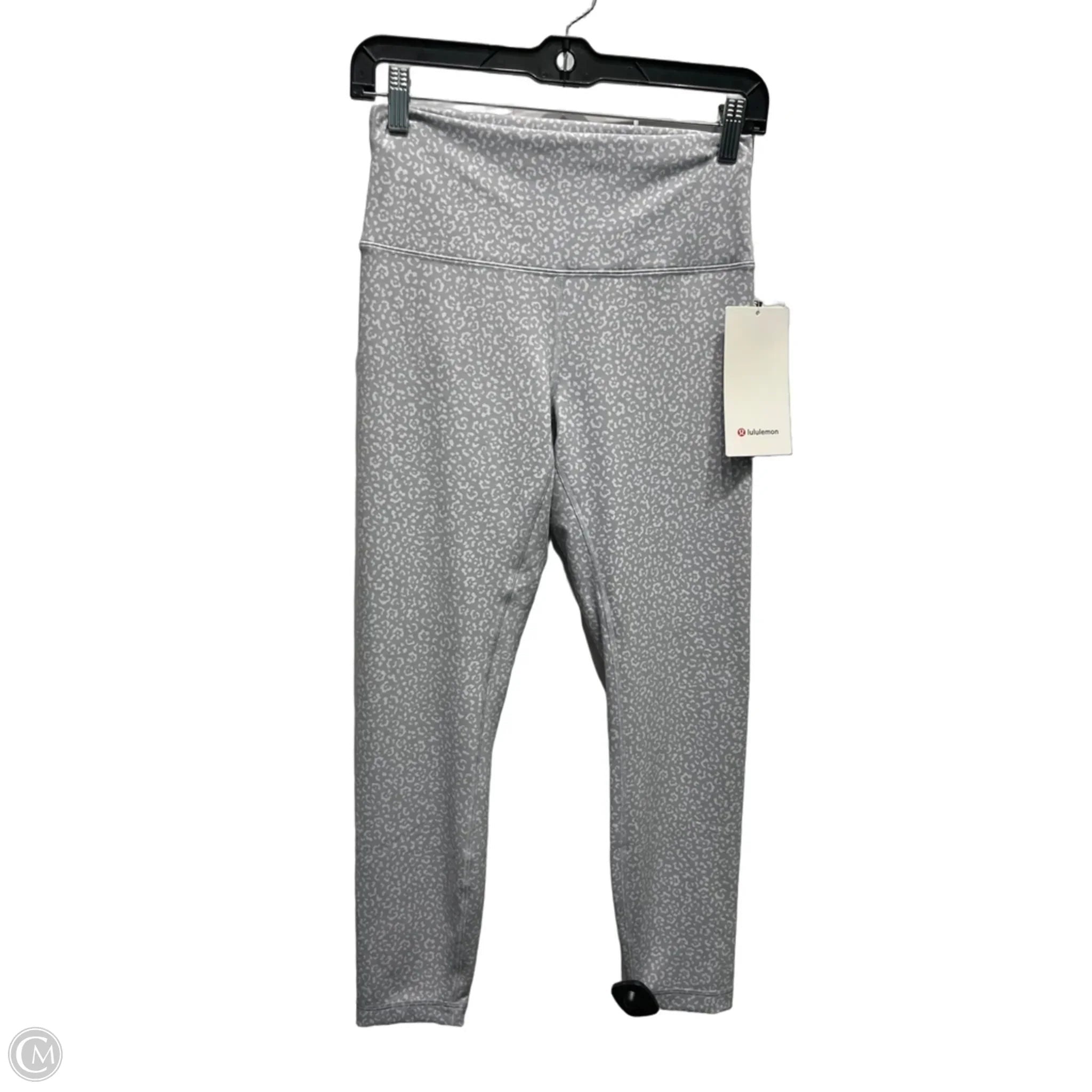 Athletic Leggings By Lululemon In Grey Denim, Size: 8