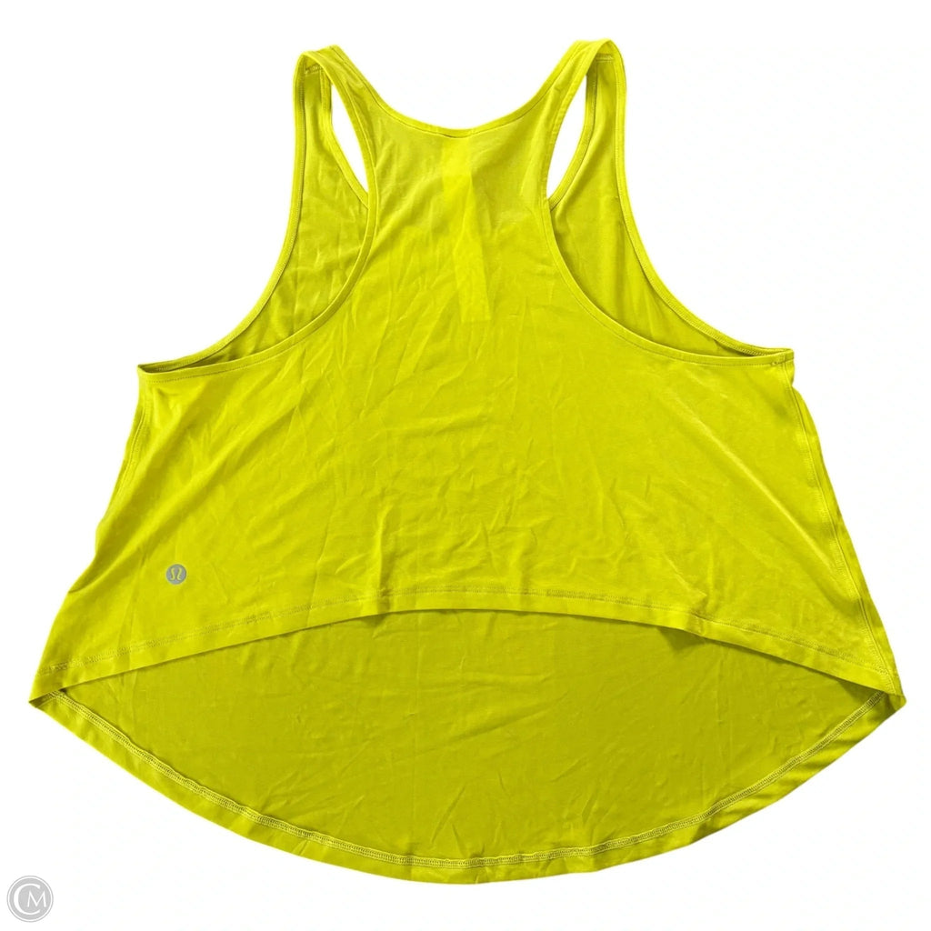 Athletic Tank Top By Lululemon In Green, Size: S
